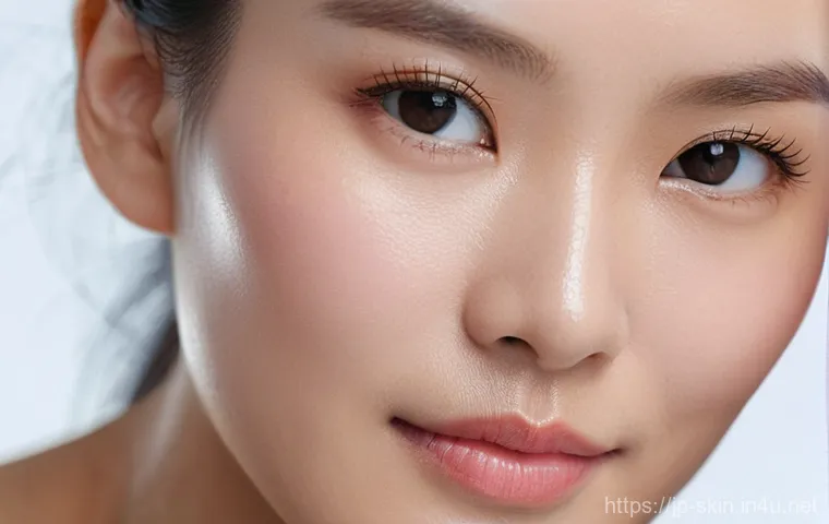 헤라 아쿠아볼릭 라인업 리뷰 - **Prompt:** A close-up portrait of a sophisticated East Asian woman in her early 30s, her skin radia...