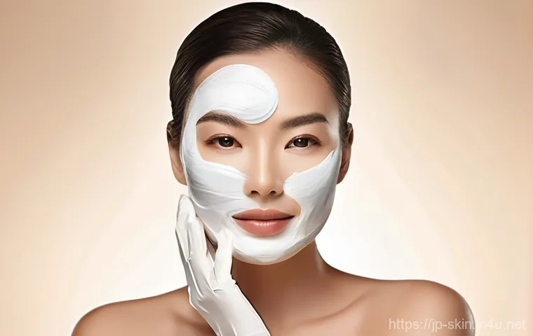 올리브영 베스트셀러 마스크팩 리뷰 - **Prompt 1: Post-Mask Radiance**
    A close-up, medium shot of a young woman in her early twenties,...