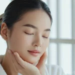 스킨과 토너의 차이점 - **Prompt:** A serene and elegant woman in her late 20s, with a fresh, radiant complexion, gently app...